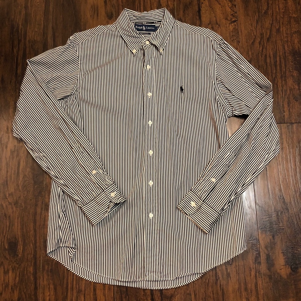 Ralph Lauren Black & White Button Down Size L